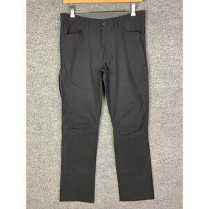 NEW Eddie Bauer Mens Black Tech Hiking Pants Size‎ 34 x 34 Nylon